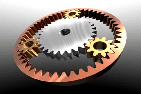 Animation High Quality Slower Speed Planetary Gear.gif