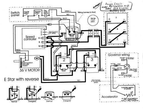 36v ezgo golf cart wiring diagram