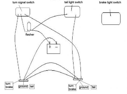 simple wiring help brake lights, running lights, turn ...