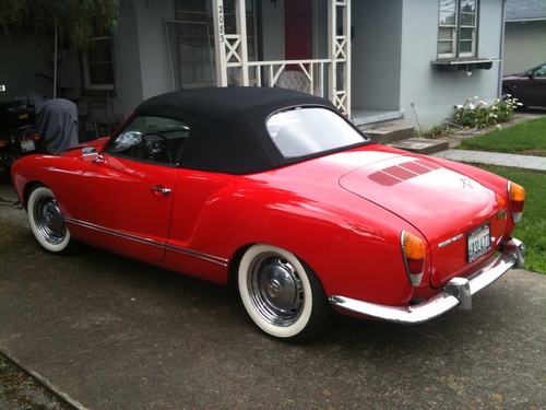 1971 Karmann Ghia Conversion Soft Top White Walls 50