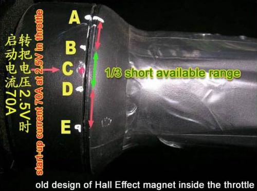old design of Hall Effect magnet inside the throttle.JPG