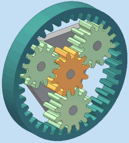 1 Reduction Planetary Gear.gif